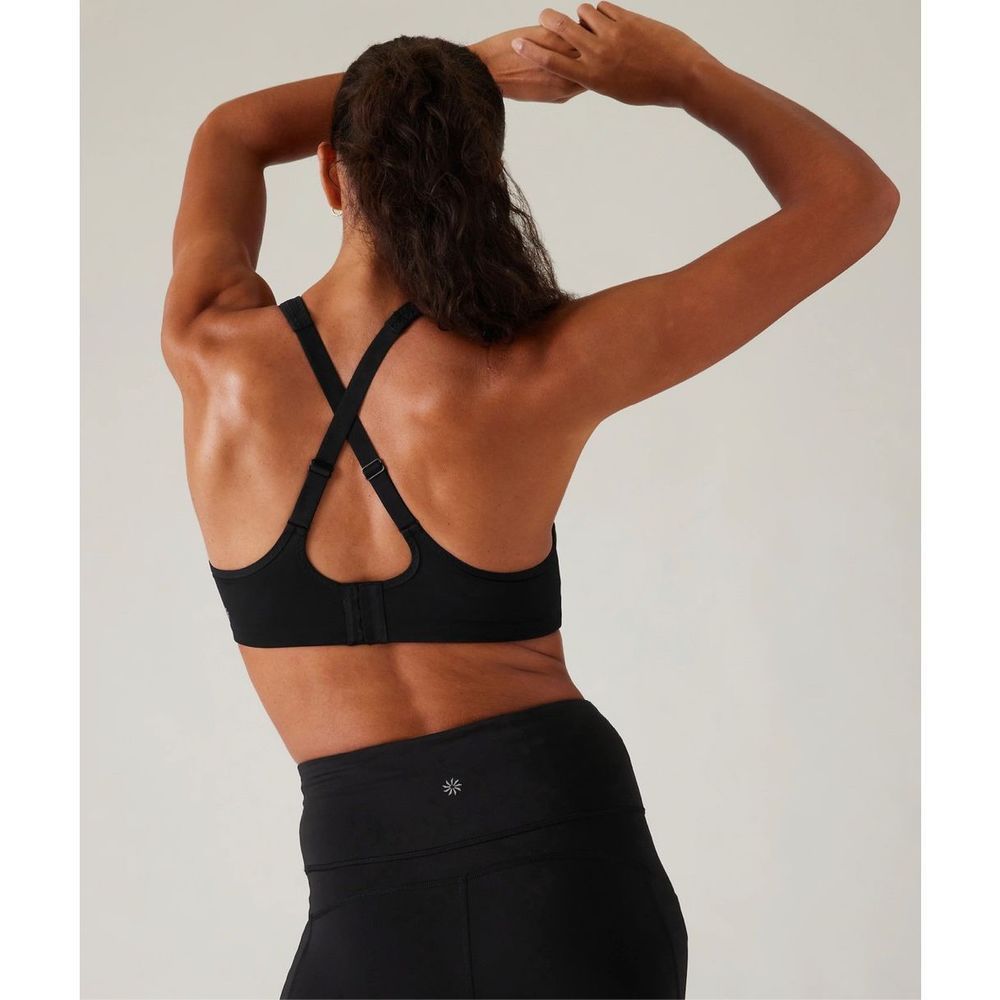 ATHLETA - Glory Bra - Black Underwire Sports Bra sz 32D - Picture 2 of 9